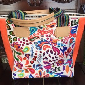 CONSUELA WHITE SWIRLY CLASSIC TOTE